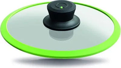 Produktbild von Squality, Glasdeckel mit Silikonring, 20cm, Anti-Schock, LIMETTE