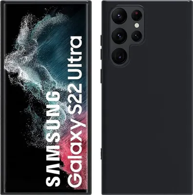 Produktbild von Galaxy S22 Ultra 5G Hülle, Flüssig Silikon Weich Gummi Schutzhülle für Samsung Galaxy S22 Ultra 5G Black