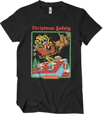 Produktbild von Christmas Safety T-Shirt - Medium - Black