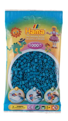 Immagine prodotto di Hama 207-83 Hama Bügelperlen midi, petrol, im Beutel