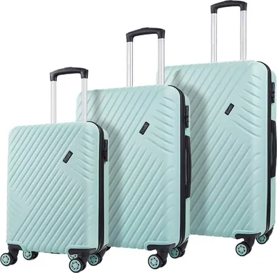 Produktbild von ROCK Santiago ABS Reisekoffer-Set - hellgrün
