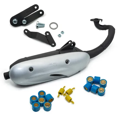 Immagine prodotto di LeoVince sistema di scarico completo SITO con omologazione, acciaio compatibile con Benelli 491 RR LC