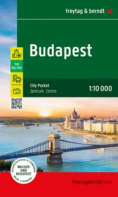 Immagine prodotto di Budapest, mappa della città 1:10.000, freytag & berndt