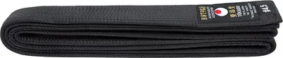 Produktbild von Schwarzgurt Karate Gürtel, TOKAIDO, Kunstseide 4,5 cm breit - Größe 325 cm (6.5)