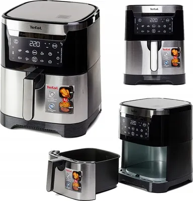 Friteuse Tefal Ey801D 2In1 Grill Fettfrei 6,5L Frittieren Backen