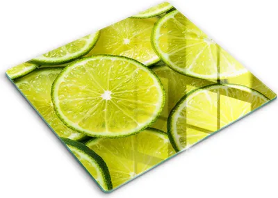 Produktbild von Abdeckung Glas - Küchenabdeckung - 60x52 cm - Abdeckplatte -Limettenscheiben