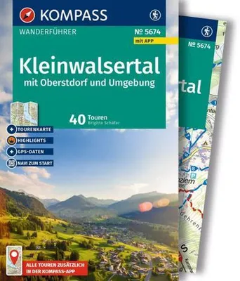 Immagine prodotto di KOMPASS Wanderführer Kleinwalsertal, 35 Touren mit Extra-Tourenkarte