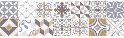 Produktbild von Selbstklebende Aufkleber für Treppenstufen und Setzstufen – Dezente Ornamente – 2 Streifen à 13,5 x 94,5 cm