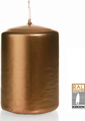 Produktbild von Stumpenkerze Kupfer, 80/150 mm, 6 Stück