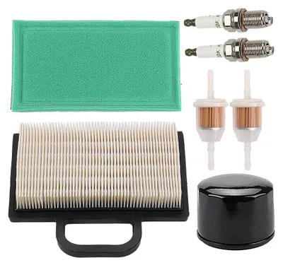 Image de Kit d'entretien pour tondeuses JD, comprenant des filtres