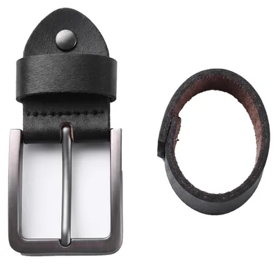 Gürtelschnalle Ersatz, Legierung, 3,6–3,9 cm, schwarz