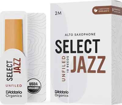 Altsaxophon-Rohrblatt Organic Select Jazz, 2 Medium, 5er-Pack