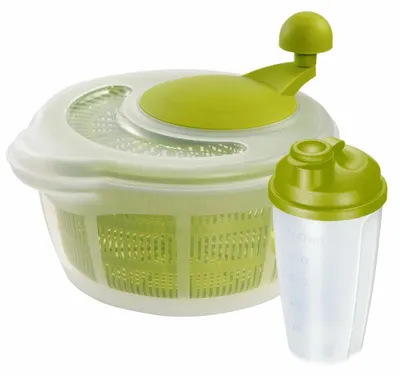 Obrázek produktu pro Odstředivka na salát Westmark „Fortuna“, 5 l + šejkr na zálivky „Mixery“, 0,5 l 243222E7