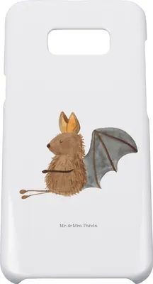 Produktbild von Mr. & Mrs. Panda Samsung Galaxy S8 plus Handyhülle  Fledermaus Sitzen - Weiß - Geschenk, Cover, Fledermäuse, Handy, Entspannen, Motivation, Lustige Sprüche, Case, Hülle