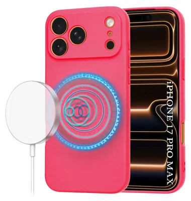 Produktbild von Techsuit – SoftFlex MagSafe Hülle für iPhone 17 Pro Max – heißrosa