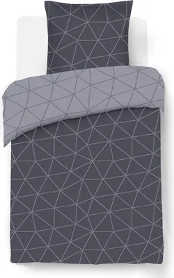 Produktbild von Bettwäsche Set 140x200 cm, 100% Baumwolle, 1 Kissenbezug 65x65 cm, für Einzelbett