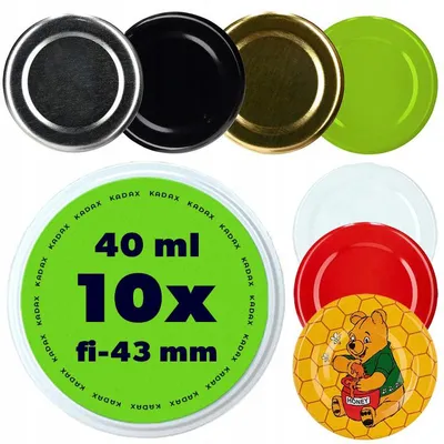 Produktbild von KADAX Deckel für Gläser Flaschen 43 mm Grün 10 Stück