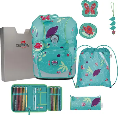 Produktbild von DerDieDas Schulranzen ErgoFlex Tiny Set 6-teilig Sweet Sprinkles türkis