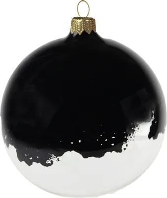 Produktbild von Transparente gespritzte schwarze Kugel