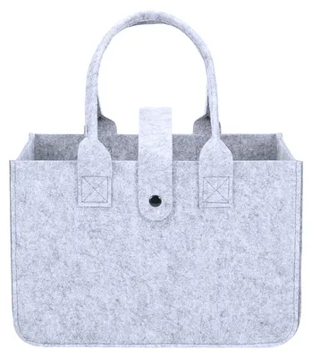 Productafbeelding van Vilten boodschappentas met inklapbaar handvat, 30 x 20 x 18 cm