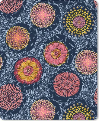 Produktbild von MuchoWow® Mauspad Mousepad Blumen - Muster - Vintage 19x23 cm - Mousepads - Maus Mat - Pad - Mausunterlage - Mauspads - Spielen