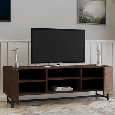Produktbild von Monno - TV-Schrank, 150x41x50h cm Nussbaum Braun, 3 Regale