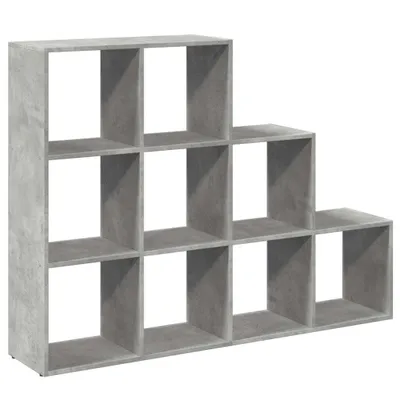 Zdjęcie produktu dla vidaXL Regał rozdzielający pokój 3 poziomy betonowy szary 137,5x29x103,5 cm