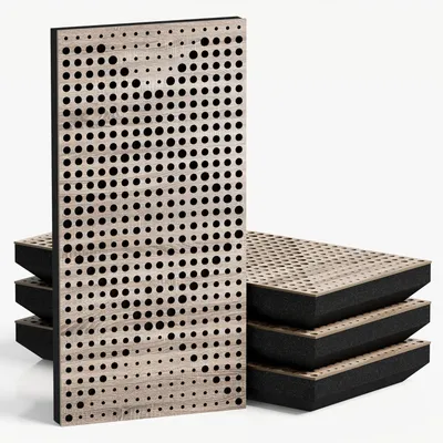Imagen del producto de Juego de 10 paneles acústicos estrechos WILDS-F, 50x25x5 cm, roble Sonoma/