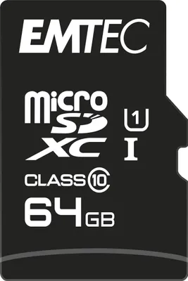 Immagine prodotto di Emtec mSD 64GB UHS-I U1 EliteGold + adattatore
