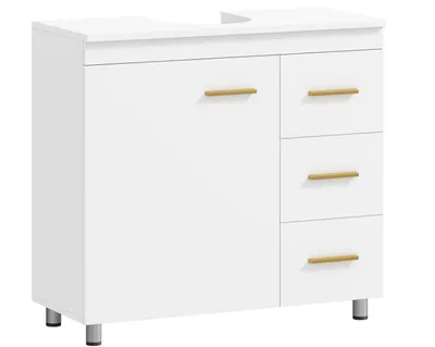 Produktbild von Waschbeckenunterschrank,Badezimmerschrank, Badezimmer-Unterschrank, 3-stufiges Design
