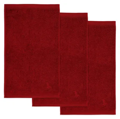 Produktbild von möve Superwuschel Gästetuch 30 x 50 cm aus 100% Baumwolle, ruby 3er Set