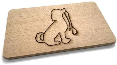 Immagine prodotto di Tagliere in vero legno di faggio, 22 x 12 x 1 cm