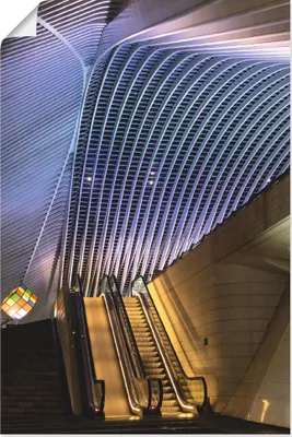 Produktbild von ARTland Poster Bahnhofsaufgang Größe: 40x60 cm