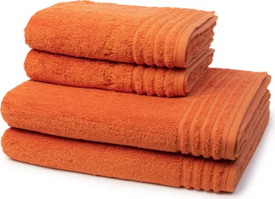 Produktbild von Vossen Vienna Style Supersoft 2 X Handtuch 2 X Duschtuch im Set Extrem flauschig und saugfähig, Stäbchenbordüre Ton in Ton, Logostick