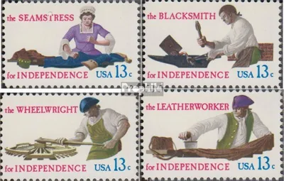 Produktbild von Briefmarken USA 1977 Mi 1305-1308 (kompl.Ausg.) postfrisch Handwerksberufe