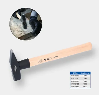 Zdjęcie produktu dla BRILLIANT TOOLS Młotek ślusarski z trzonkiem hikorowym 1500 g - BT073150