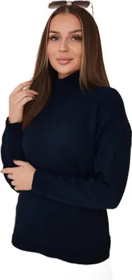 Immagine prodotto di Maglione a collo alto blu navy