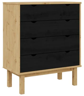 Immagine prodotto di Cassettiera con cassetto OTTA Nero 76,5 x 39,5 x 90 cm
