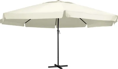 Produktbild von Sonnenschirm mit Aluminium-Mast 600 cm Sandweiß