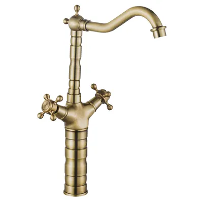 Obrázok produktu pre Umývadlová batéria Rea RUSTICO Antique Gold High