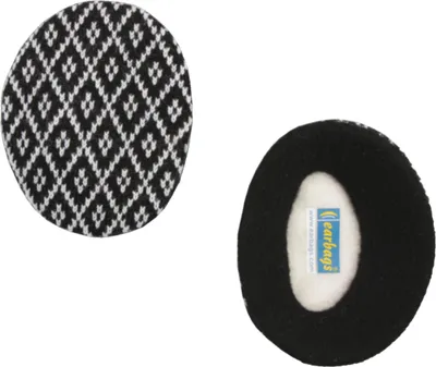 Produktbild von (( earbags | FASHION Ohrenwärmer , Jacquard schwarz, L