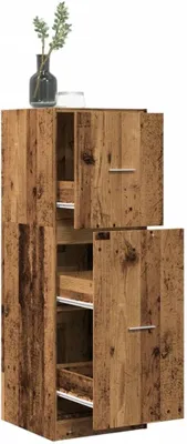 Produktbild von Aufbewahrungsschränke und Schließfächer, Apothekerschrank aus altem Holz, 40 x 41 x 118 cm