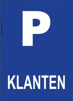 Produktbild von CombiCraft Schild 'Parkeerplaats Klanten' 21x30 cm