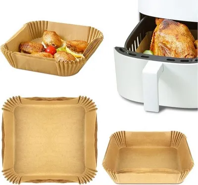 Image de AIR FRYER insert de friteuse 16cm/100pcs papier de cuisson carré