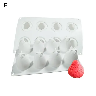 Produktbild von Fondantform umweltfreundlich hitzebeständiges Silikon DIY 3D-Harzkuchenform für Zuhause-E
