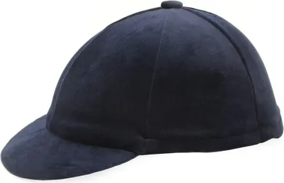 Produktbild von Hy Samt-Reithelmüberzug BZ1617 (Einheitsgröße) (Marineblau)