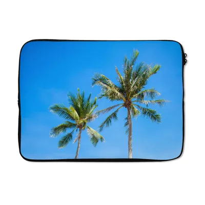 Produktbild von MuchoWow® Laptop Hülle 14 ZollPalme - Sommer - Tropisch Laptoptasche - Laptoptasche - Stoßsicher - Schutzhaube