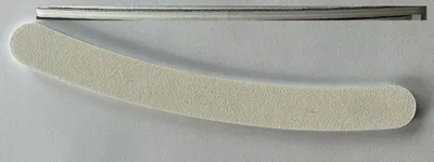 Produktbild von Silcare Bananenfeile weiß 180/240 Körnung Nagelfeile