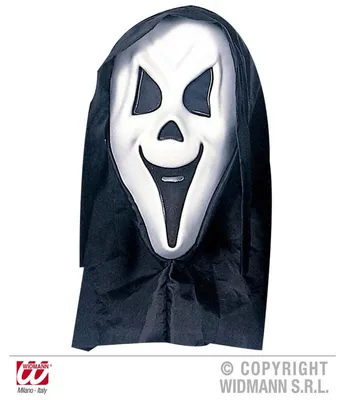 Produktbild von WIDMANN Maske Geist mit Kapuze und nicht sichtbaren Augen
