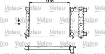 Produktbild von VALEO Kühler, Motorkühlung  883727